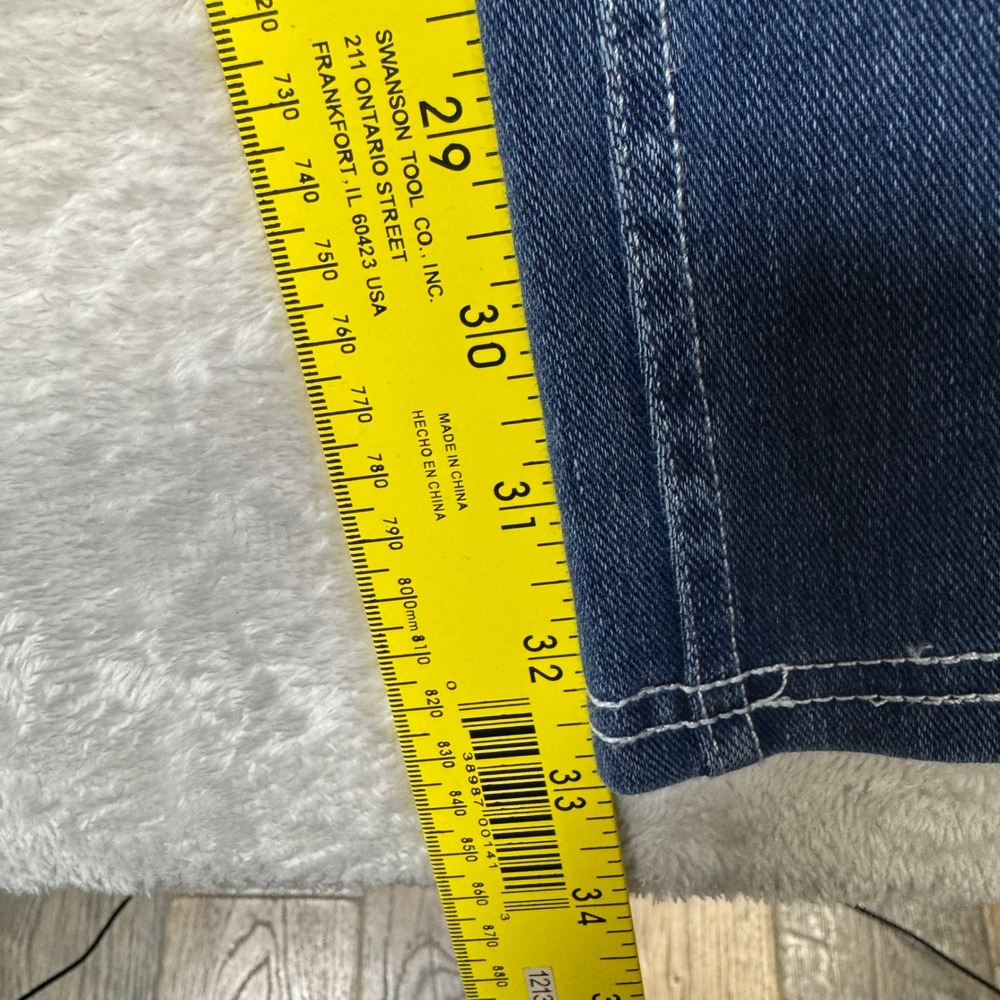 NWOT Halara Flex Womens High Waisted Stripe Wide‎ Leg Flowy Jeans L Pockets - Picture 12 of 13